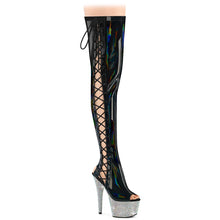 Carregar imagem no visualizador da galeria, Tacones Pleaser BEJEWELED-3052HG-7 Negro Holo Charol