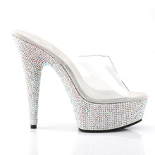 Cargar imagen en el visor de la galería, Tacones Pleaser BEJEWELED-601DM Transparente Plata