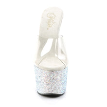 Carregar imagem no visualizador da galeria, Tacones Pleaser BEJEWELED-701DM Transparente Plata