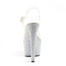 Cargar imagen en el visor de la galería, Tacones Pleaser BEJEWELED-708DM - Transparente / Strass multicolor plata