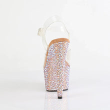 Carregar imagem no visualizador da galeria, Tacones Pleaser BEJEWELED-708MS Transparente Oro Rosa