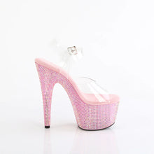 Cargar imagen en el visor de la galería, Tacones Pleaser BEJEWELED-708RRS Transparente B. Rosa