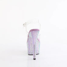 Cargar imagen en el visor de la galería, Tacones Pleaser BEJEWELED-708RRS Transparente Lavanda