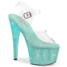 Carregar imagem no visualizador da galeria, Tacones Pleaser BEJEWELED-708RRS Transparente Aguamarina