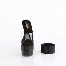 Cargar imagen en el visor de la galería, Tacones Pleaser BEJEWELED-712RS - Transparente / Strass negro