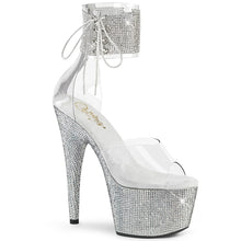 Load image into Gallery viewer, Tacones Pleaser BEJEWELED-724RS Transparente Plata