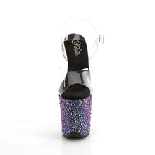 Cargar imagen en el visor de la galería, Tacones Pleaser BEJEWELED-808MS - Transparente Strass Negro