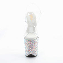 Cargar imagen en el visor de la galería, Tacones Pleaser BEJEWELED-808MS - Transparente Strass Plata