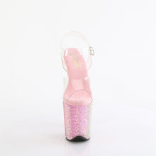 Cargar imagen en el visor de la galería, Tacones Pleaser BEJEWELED-808RRS - Transparente / Strass rosa