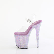 Cargar imagen en el visor de la galería, Tacones Pleaser BEJEWELED-808RRS - Transparente / Strass lavanda