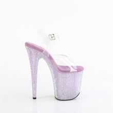 Cargar imagen en el visor de la galería, Tacones Pleaser BEJEWELED-808RRS - Transparente / Strass lavanda