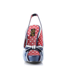 Cargar imagen en el visor de la galería, Tacones Pin Up Couture BETTIE-05 Navy Azul Charol
