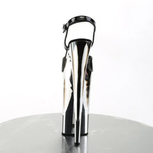 Load image into Gallery viewer, Tacones Pleaser BEYOND-009 Negro Plata Cromo