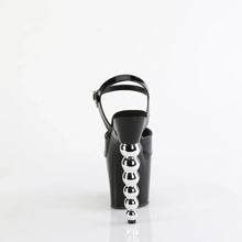 Load image into Gallery viewer, Tacones Pleaser BLISS-709 Negro Charol Plata