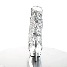 Carregar imagem no visualizador da galeria, Tacones Pleaser BLONDIE-R-1008 Plata Sequins Cromo