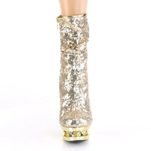 Cargar imagen en el visor de la galería, Tacones Pleaser BLONDIE-R-1009 Dorado Sequins Cromo