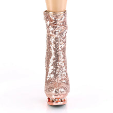 Cargar imagen en el visor de la galería, Tacones Pleaser BLONDIE-R-1009 Oro Rosa Sequins