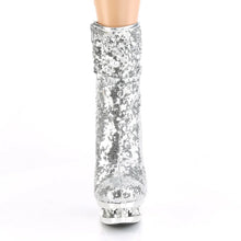 Cargar imagen en el visor de la galería, Tacones Pleaser BLONDIE-R-1009 Plata Sequins Cromo