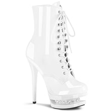 Load image into Gallery viewer, Tacones Pleaser BLONDIE-R-1020 Blanco Charol