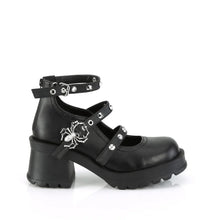 Cargar imagen en el visor de la galería, Zapatos con plataforma Demonia BRATTY-30 Negro Piel vegana