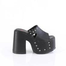 Load image into Gallery viewer, Sandalias Demonia CAMEL-109 Negro Piel vegana