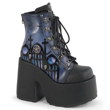 Load image into Gallery viewer, Demonia CAMEL-203-PT ankle boots – Black vegan leather
