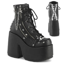 Cargar imagen en el visor de la galería, Botines Demonia CAMEL-208 Negro Piel vegana