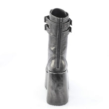Cargar imagen en el visor de la galería, Botas Demonia CAMEL-250 - Negro-plata piel vegana efecto desgastado