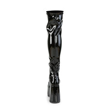 Load image into Gallery viewer, Botas (Over the Knee) Demonia CAMEL-300 Negro Str Pat