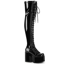 Load image into Gallery viewer, Botas (Over the Knee) Demonia CAMEL-300 Negro Str Pat