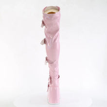 Carregar imagem no visualizador da galeria, Botas (Over the Knee) Demonia CAMEL-305 B. Rosa Stretch Hologram