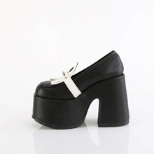 Cargar imagen en el visor de la galería, Zapatos con plataforma Demonia CAMEL-58 Negro Piel vegana