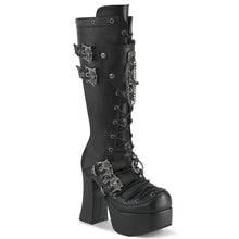 Load image into Gallery viewer, Botas Demonia CHARADE-230 Negro Piel vegana