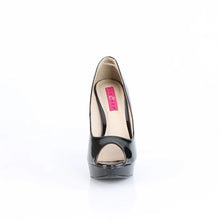 Load image into Gallery viewer, Tacones Pleaser Pink Label CHLOE-01 Negro Charol