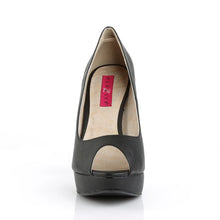 Carregar imagem no visualizador da galeria, Tacones Pleaser Pink Label CHLOE-01 Negro Piel Sintética