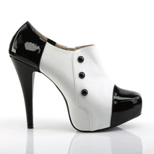 Cargar imagen en el visor de la galería, Botas Pleaser Pink Label CHLOE-11 Negro Blanco Charol