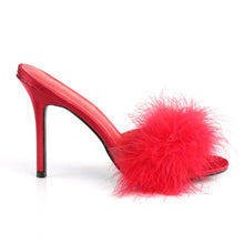 Cargar imagen en el visor de la galería, Tacones Fabulicious CLASSIQUE-01F Rojo Pu Fur