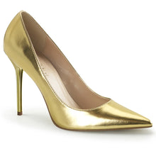 Cargar imagen en el visor de la galería, Zapatos Pleaser CLASSIQUE-20 Dorado Met Pu