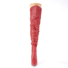 Load image into Gallery viewer, Tacones Pleaser CLASSIQUE-3011 Rojo Piel Sintética