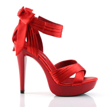 Cargar imagen en el visor de la galería, Tacones Fabulicious COCKTAIL-568 Rojo Satin