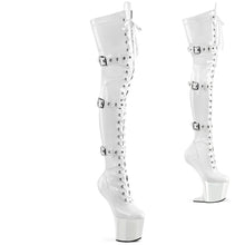 Carregar imagem no visualizador da galeria, Tacones Pleaser CRAZE-3028 Blanco Str. Charol