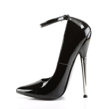 Cargar imagen en el visor de la galería, Tacones Devious DAGGER-12 Negro Charol