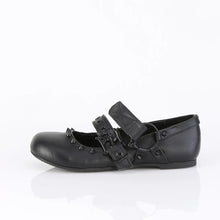 Carregar imagem no visualizador da galeria, Zapatos planos Demonia DAISY-08 Negro Piel vegana