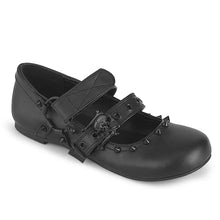 Carregar imagem no visualizador da galeria, Zapatos planos Demonia DAISY-08 Negro Piel vegana