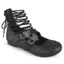 Carregar imagem no visualizador da galeria, Zapatos planos Demonia DAISY-11 Negro Piel vegana