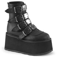 Cargar imagen en el visor de la galería, Botines Demonia DAMNED-105 Negro Piel vegana