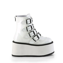 Cargar imagen en el visor de la galería, Botines Demonia DAMNED-105 Blanco Holo Pat
