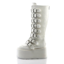 Cargar imagen en el visor de la galería, Botas Demonia DAMNED-318 Blanco Piel vegana