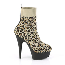 Load image into Gallery viewer, Tacones Pleaser DELIGHT-1002LP Tan Str. Leopard