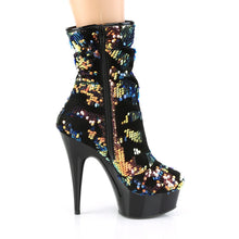 Cargar imagen en el visor de la galería, Tacones Pleaser DELIGHT-1004 Azul Iridescent Sequins